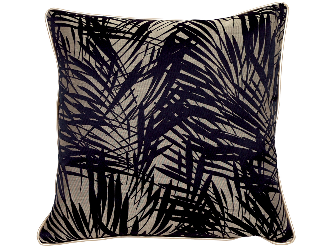 Coussin Plam bay noir